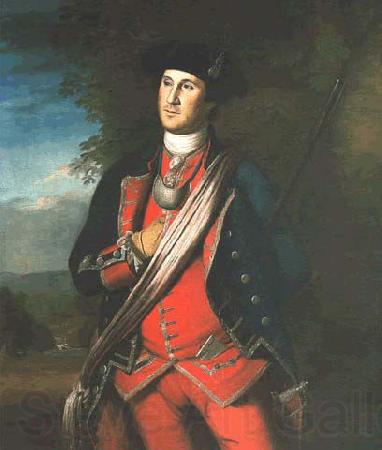 Charles Willson Peale George Washington in uniform, as colonel of the First Virginia Regiment Norge oil painting art